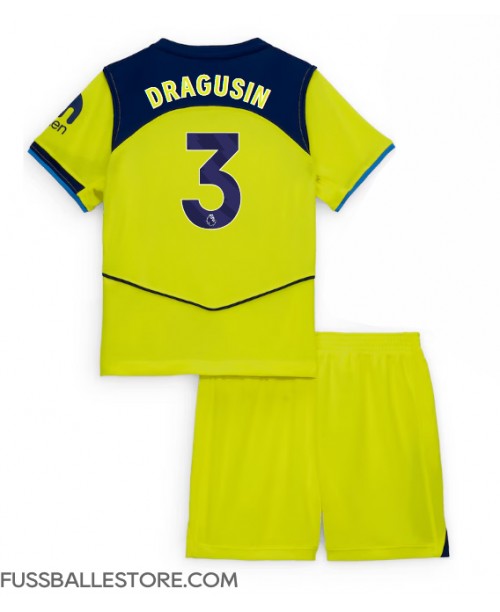 Günstige Tottenham Hotspur Radu Dragusin #3 3rd trikot Kinder 2025-26 Kurzarm (+ Kurze Hosen)